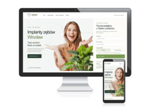 Landing page Implanty zębów Wrocław dla kliniki Adental